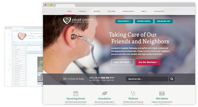 Chase County Hospital Website